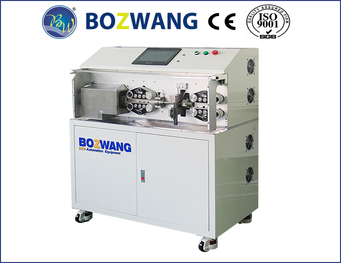 BZW-882DH50+XComputerized cutting and stripping machine for 50 mm2 cable with rotary and double blades