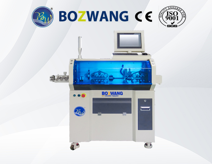 BZW-882DH-70+S  Computerized cutting and stripping machine for 70mm2 wire with one winding unit